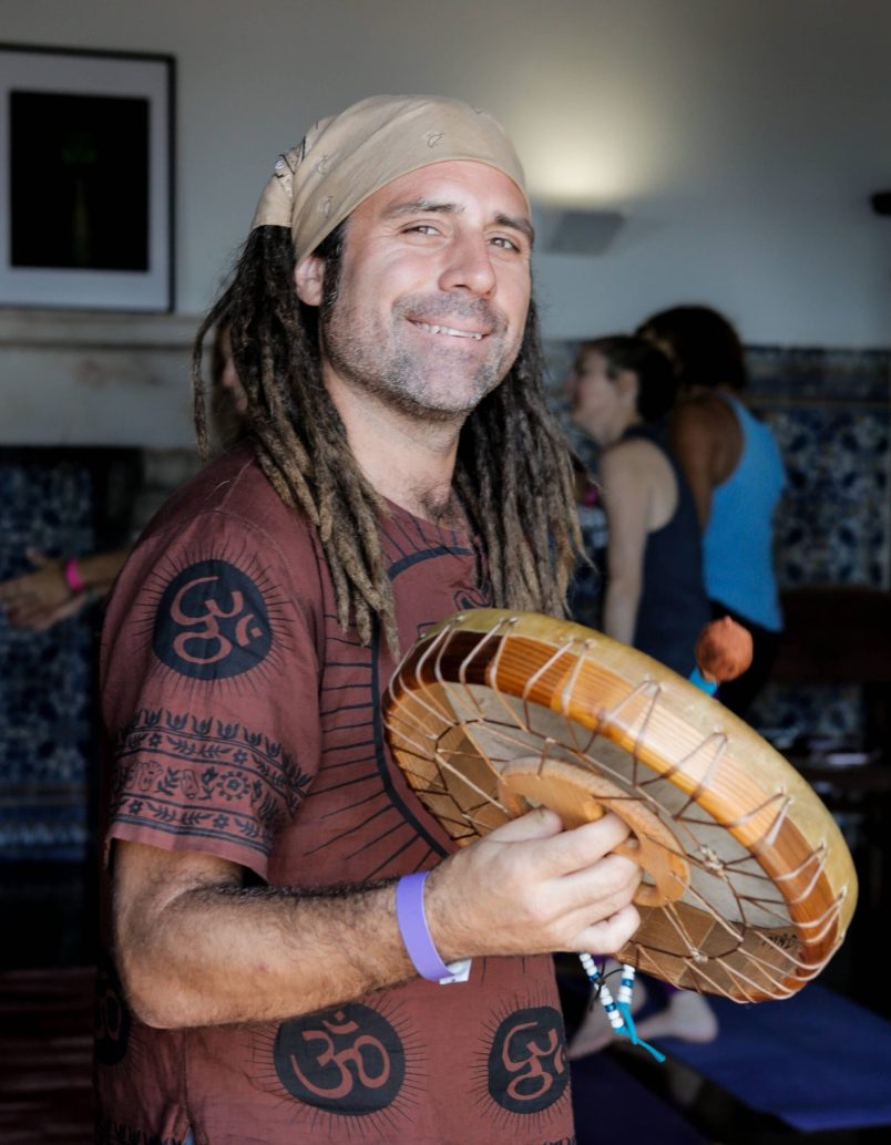 Jeremy Clubb with drum